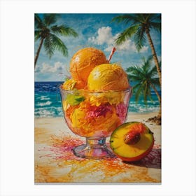 Ice Cream On The Beach 2 Canvas Print