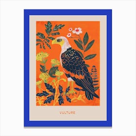Spring Birds Poster Vulture 1 Canvas Print