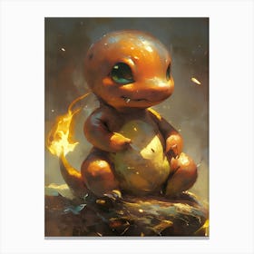 Charmander Pokemon Anime Manga Japan Poster Canvas Print