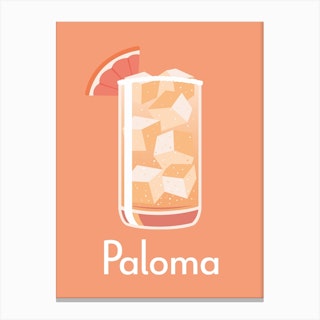 Paloma Orange Canvas Print