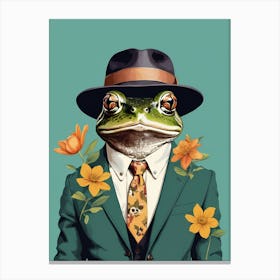 Frog In A Suit (23) Canvas Print