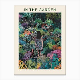 In The Garden Poster Colourful 2 Canvas Print