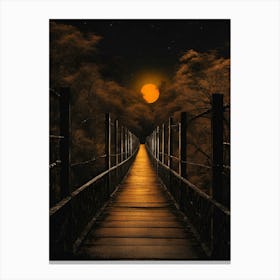 Bridge To The Moon 6 Canvas Print