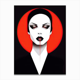 Vampire woman Canvas Print