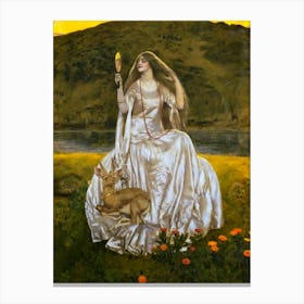 The Damsel of the Lake Called Nimue the Enchantress, 1924
Frank Cadogan Cowper | HD Remastered - The Lady of the Lake Canvas Print