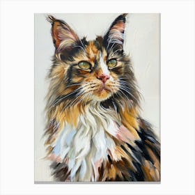 Maine Coon Painting 4 Canvas Print