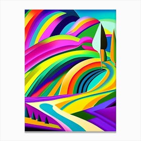 Gravity Wave Abstract Modern Pop Space Canvas Print