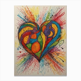 Heart Of Music 18 Canvas Print