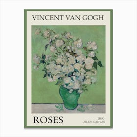 Vincent Van Gogh Roses Canvas Print