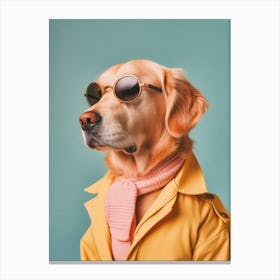 A Golden Retriever Dog 6 Canvas Print