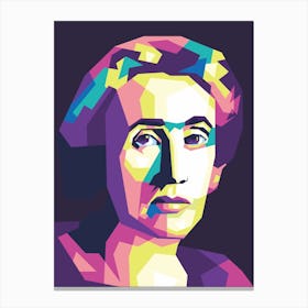 Virginia Woolf Wpap Canvas Print