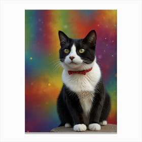 Rainbow Cat 2 Canvas Print