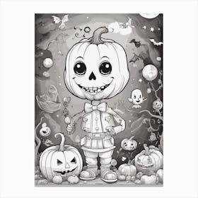 Halloween Jack O Lantern 1 Canvas Print