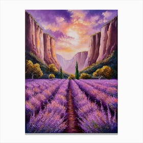 Lavender Field 2 Canvas Print