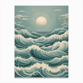 Moonlit Ocean Canvas Print