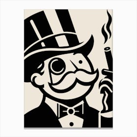 Monopoly Man Canvas Print