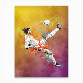 Gareth Bale bicycle kick 2 Canvas Print