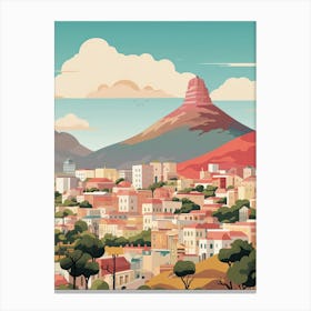 Cape Town, South Africa, Graphic Illustration 1 Canvas Print