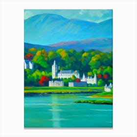 Killarney National Park Ireland Blue Oil Painting 2  Canvas Print