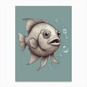 Fish In Water Canvas Print