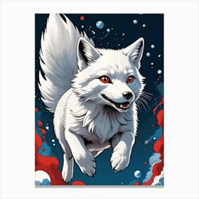 Arctic Fox Canvas Print