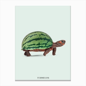 Turmelon Green & Brown Canvas Print