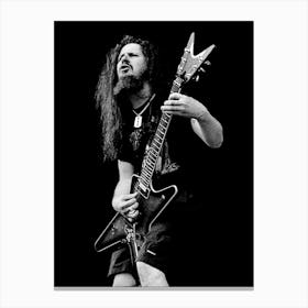 Dimebag Darrell line Art 2 Canvas Print