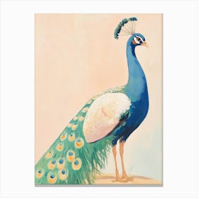 Peacock Painting Canvas Print