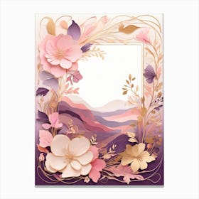 Frame With Flowers 4 Canvas Print