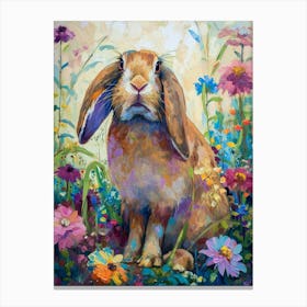 Flemish Giant Rabbit Painting 3 Canvas Print