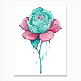 Tattoo Rose Canvas Print