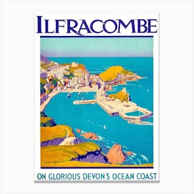 Ilfracombe, Devon Coast Canvas Print