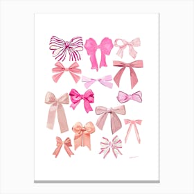 Group of bows Canvas Print