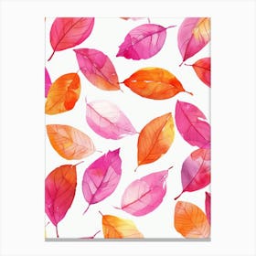 Watercolor Leaves 5 Canvas Print