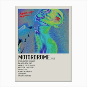 Motordrome 2022 Poster 4 Canvas Print