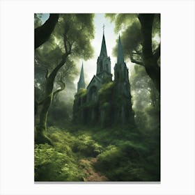 Church In The Forest 1 Canvas Print