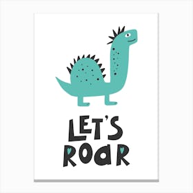 Cute Dino 3 Canvas Print