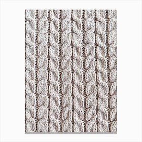 Cable Knit Blanket Canvas Print