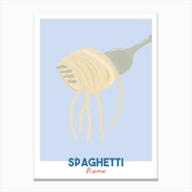 Spaghetti Italy World Foods Canvas Print