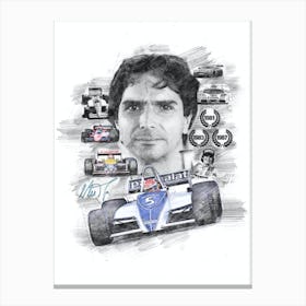 Nelson Piquet Canvas Print