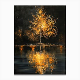 Tree In The Water Canvas Print