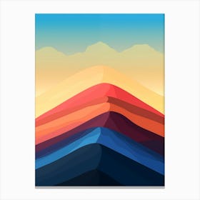 Abstract Mountain Landscape 2 Canvas Print