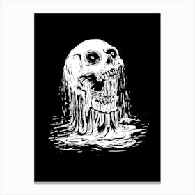 Skull Drowning Canvas Print