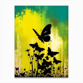 Butterflies And Flowers 14 Canvas Print