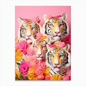 Four Tigers Canvas Print