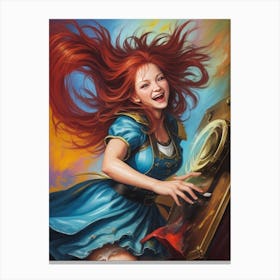 Girl With Red Hair 2 Canvas Print