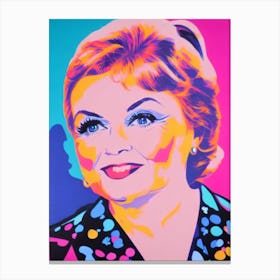 Pauline Collins Pop Movies Art Movies Canvas Print