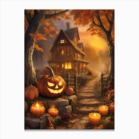 Traditional Samhain Festival Autumn & Halloween Canvas Print