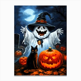 Halloween Ghost Canvas Print