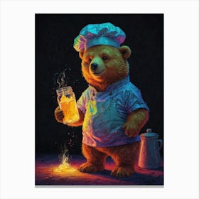 Chef Bear Canvas Print